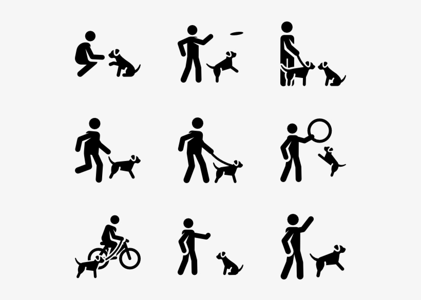 Dog Training Icons, transparent png #2990578