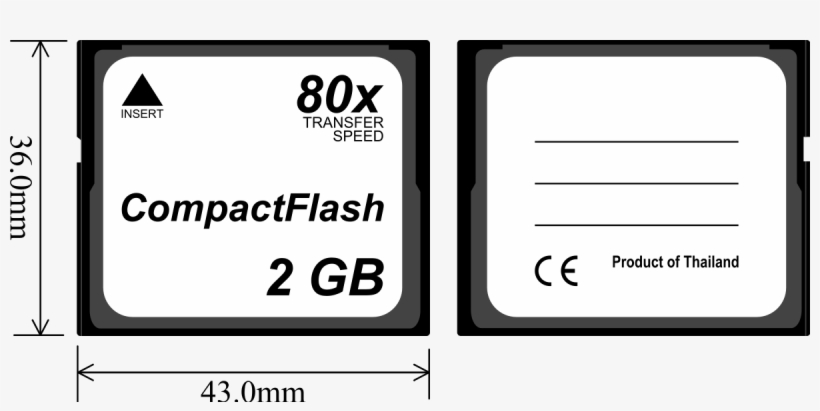 Compact Flash Logo, transparent png #2991360