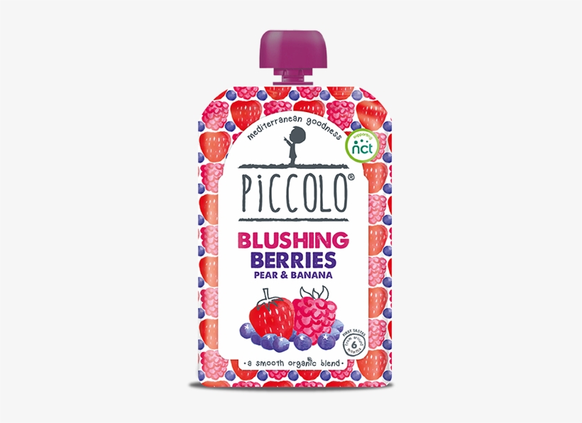 Blushing Berries - Piccolo Blushing Berries, Pear & Banana (100g), transparent png #2991475