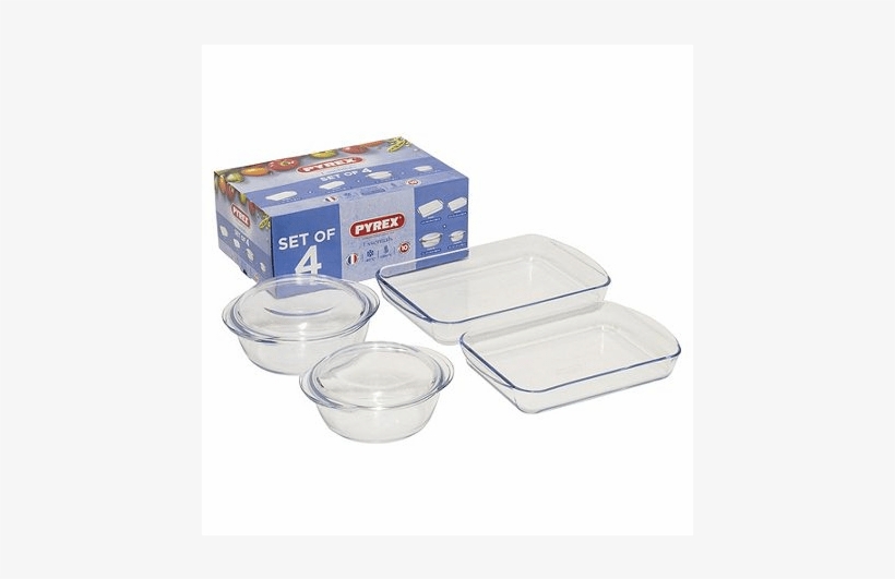 Pyrex Casserole & Roaster 4 Piece Set Grade A - Lid, transparent png #2992830