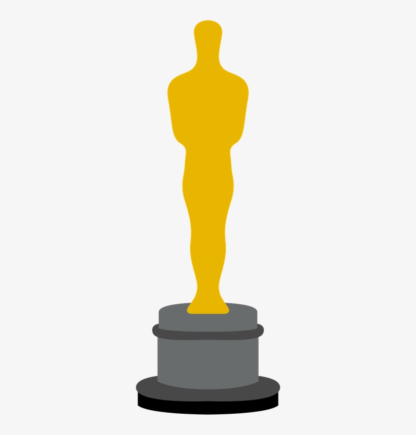 Trophy Clipart Retro - Oscar Clip Art, transparent png #2993034