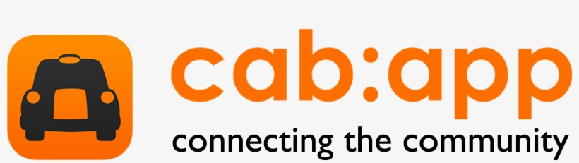 Cabapp Logo And Slogan For Imnda Black - Cab App Logo, transparent png #2993361