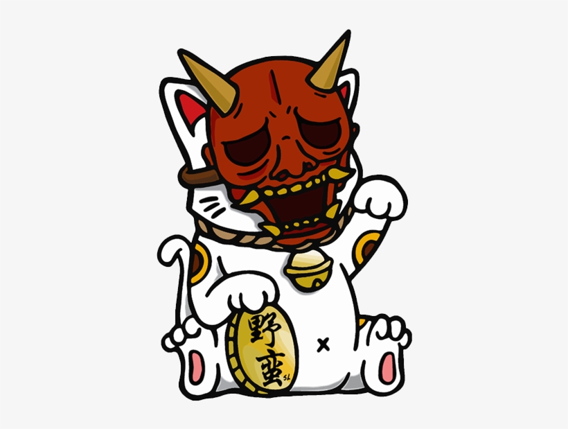 Gloss Vinyl Size - Tattoo Maneki Neko Dibujo, transparent png #2993499