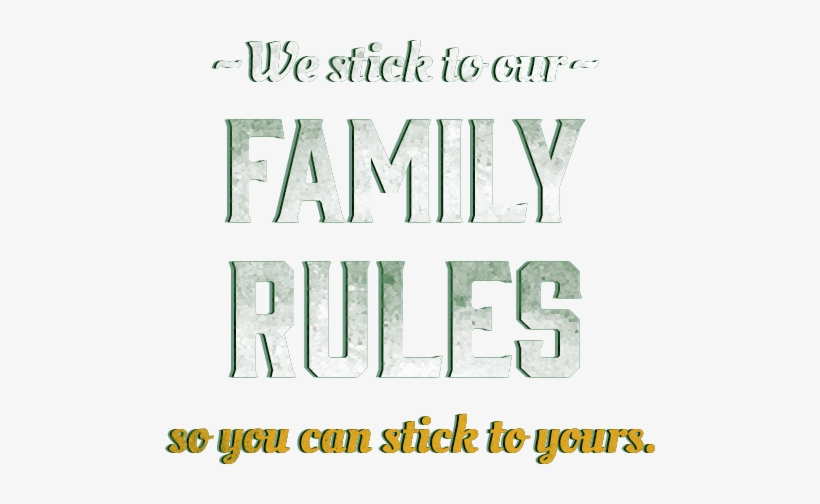 Family Rules Family Rules - Calligraphy, transparent png #2993632