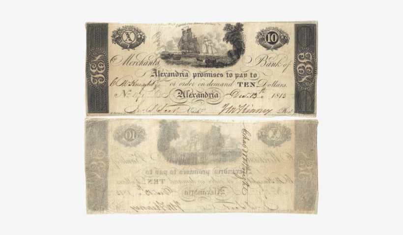 1815 Merchants Bank Of Alexandria, D - Washington, D.c., transparent png #2993739