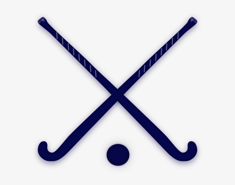 Navy Crossed Field Hockey Sticks Clip Art At Clker - Field Hockey Sticks .....