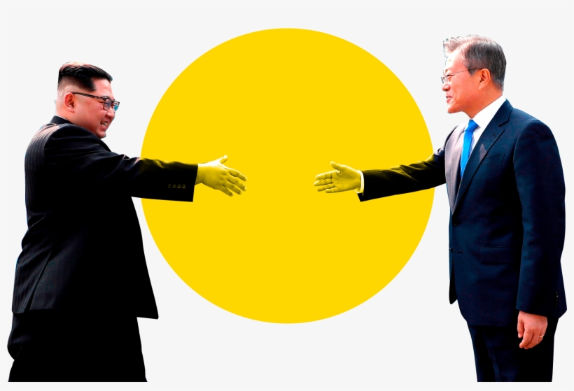 South Korea's President Thinks Donald Trump Deserves - Korean Handshake, transparent png #2994980