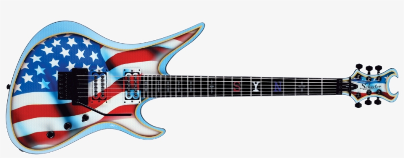 Avenger Usa Flag - Schecter Avenger Usa, transparent png #2995136