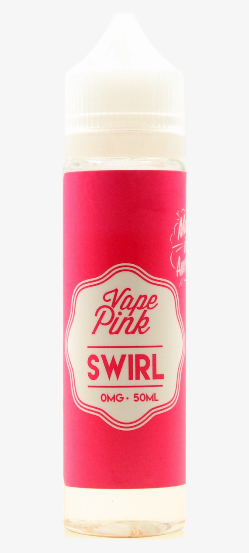 Vape Pink - Swirl - 50ml Shortfill - Zero Nicotine - Plastic Bottle, transparent png #2995504