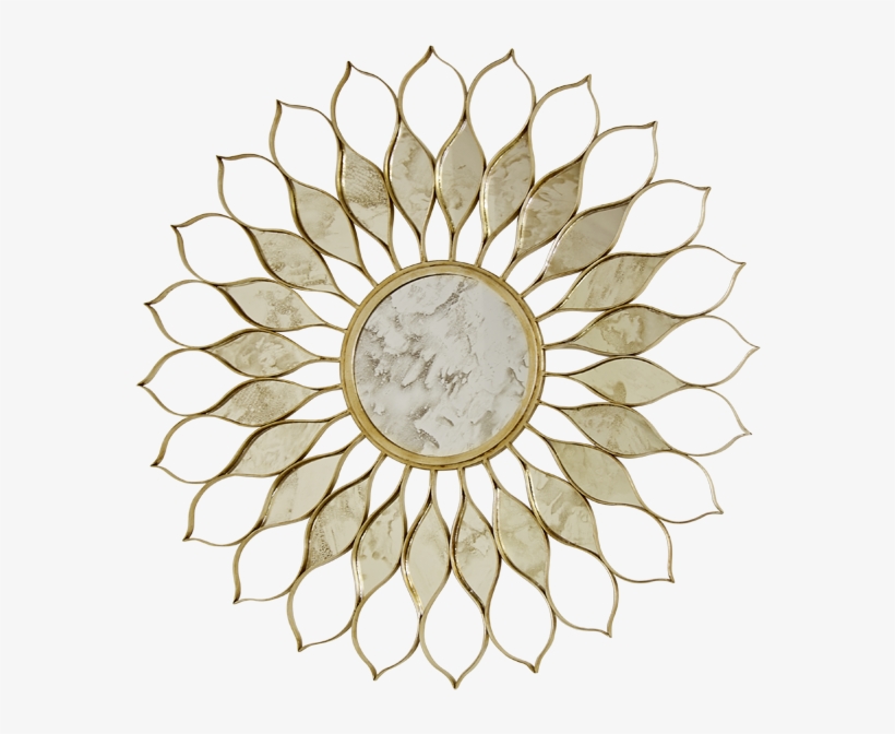 Daisy Gold Mirror - Worlds Away Daisy-g Daisy Gold Mirror, transparent png #2995522