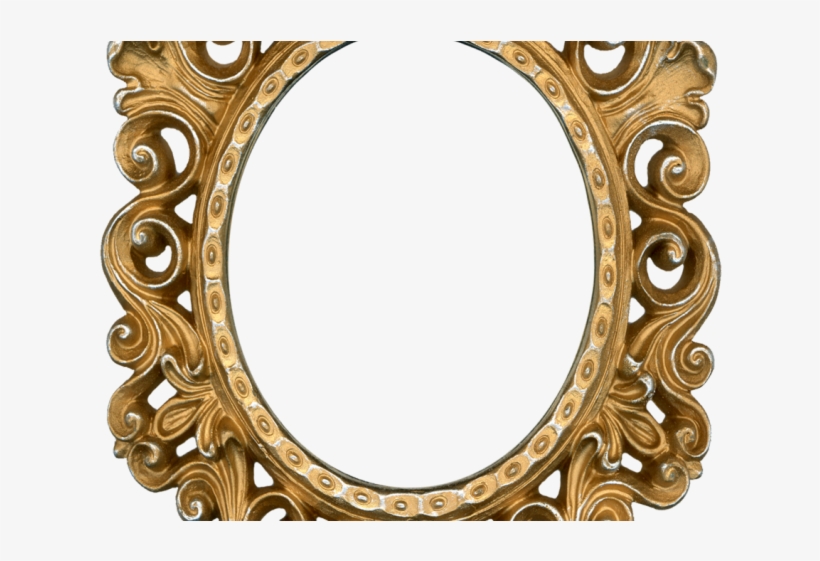 Mirror Clipart Golden Mirror - Marcos Para Fotos Antiguos, transparent png #2995711
