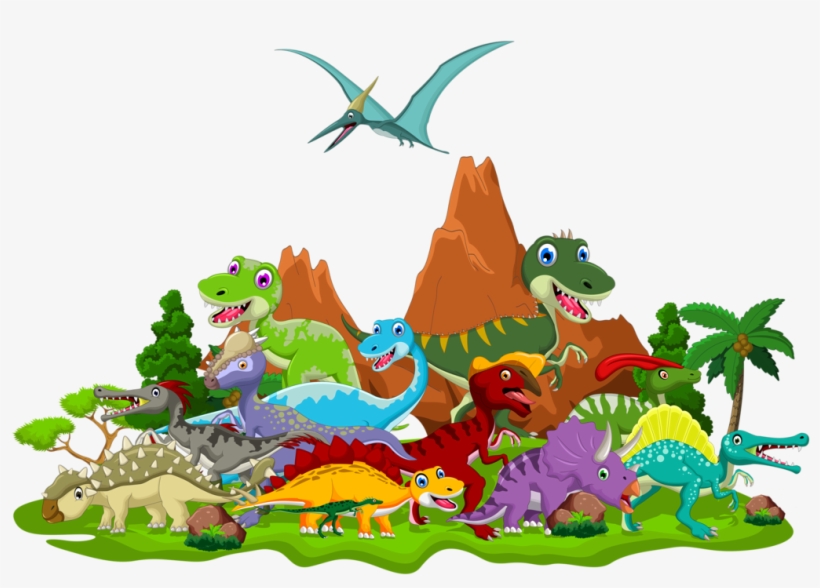 Images Of Cartoon Dinosaurs - Dinosaurs Cartoon, transparent png #2995948