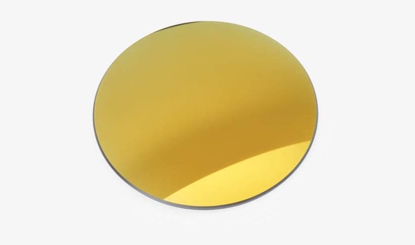 Sunrx Gray Full Gold Mirror - Circle, transparent png #2995999