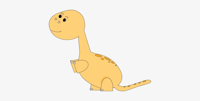 Big Yellow Dinosaur - Dinosaur Baby Clip Art, transparent png #2996024