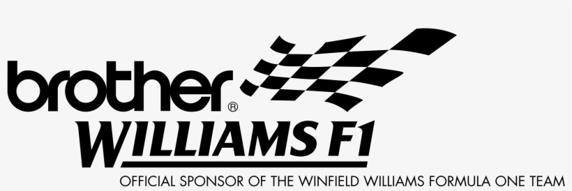 Brother Williams F1 Logo Png Transparent - Brother Laminated Tape, 0.7" X 26.3' Roll, Black On, transparent png #2996085