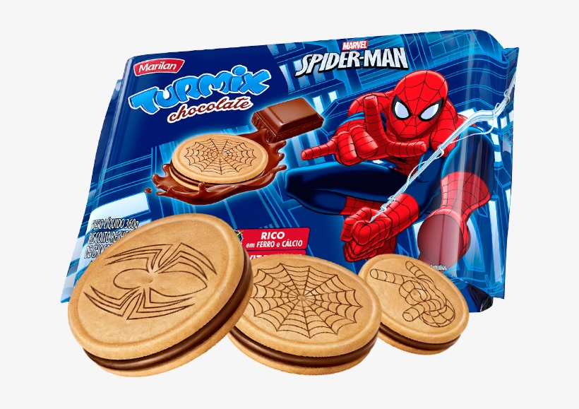 Turmix Recheado Homem-aranha - Biscoito Do Homem Aranha, transparent png #2996769