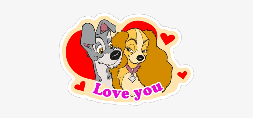 Viber Sticker « Lady And The Tramp» - Lady And The Tramp, transparent png #2996786