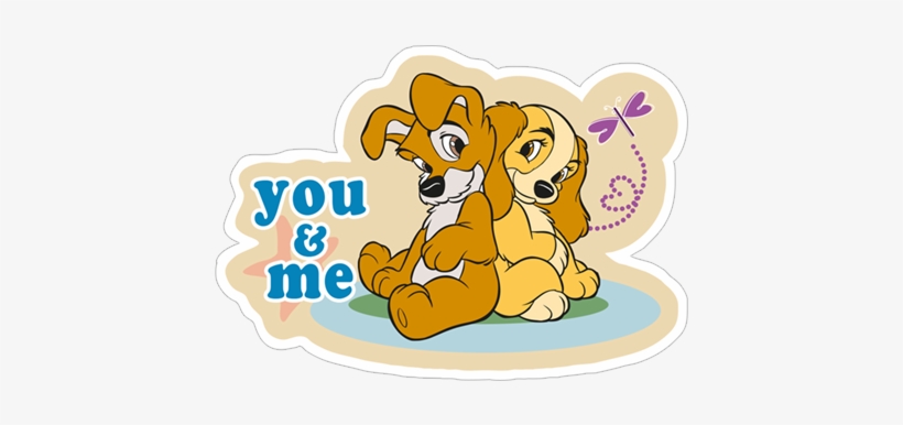 Viber Sticker « Lady And The Tramp» - Lady And The Tramp, transparent png #2997072