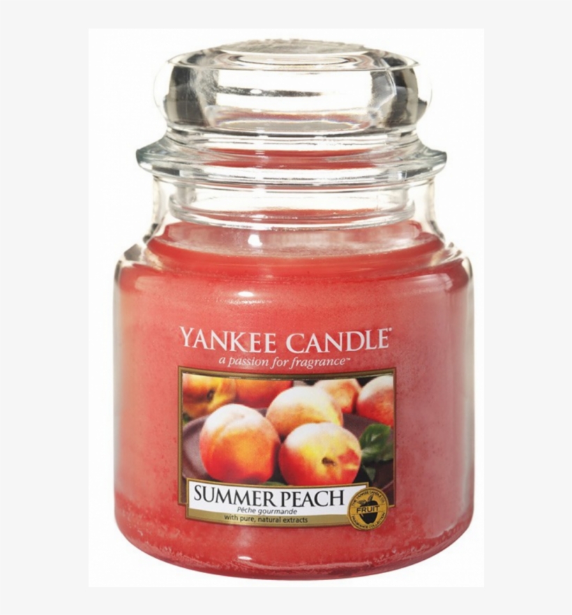 Yankee Candle Classic Large Jar Summer Peach Candle - Yankee Candle, transparent png #2997173