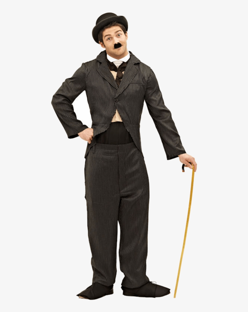 Adult Silent Movie Star Costume - Charlie Chaplin Fancy Dress, transparent png #2997350