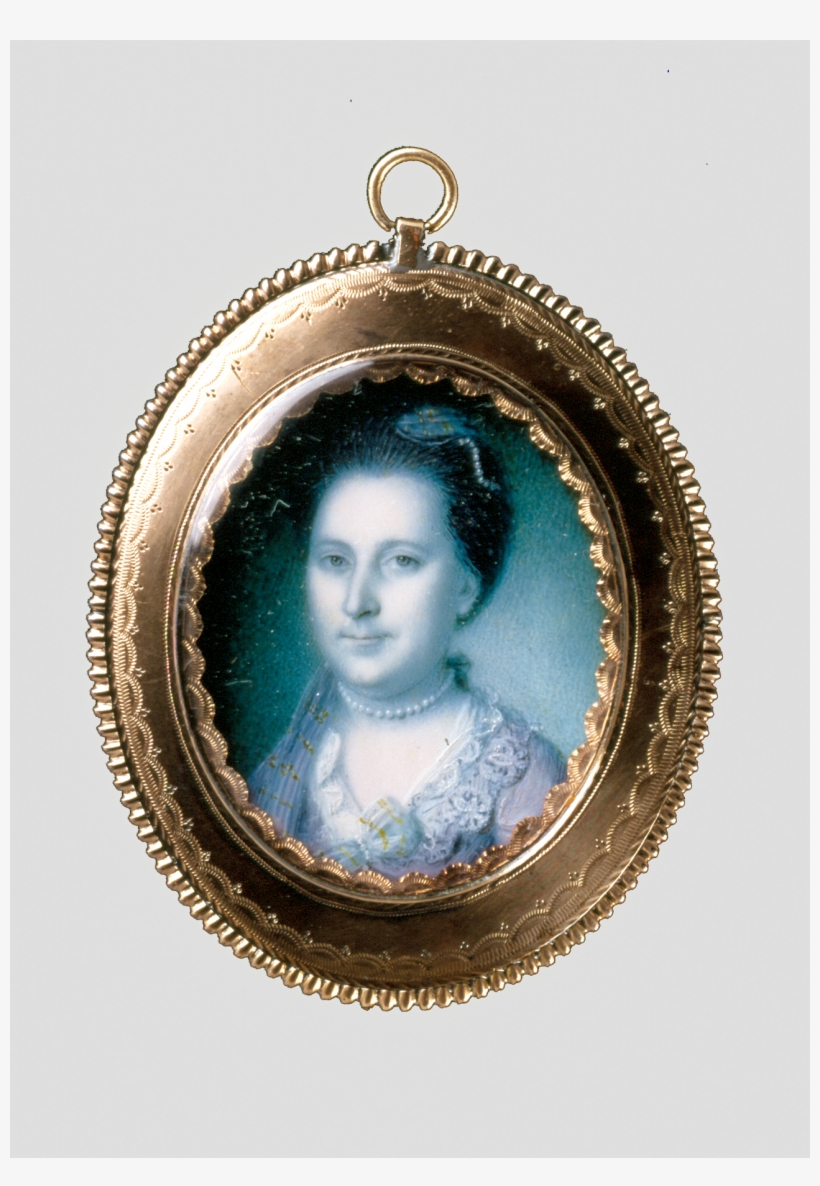 Charles Willson Peale's 1772 Miniature Portrait Of - Martha Washington, transparent png #2997447
