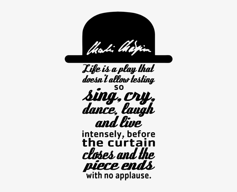 Charlie Chaplin Quote Wall Sticker - Ore Pet Eva Diner Dog Placemat, Red, transparent png #2997557