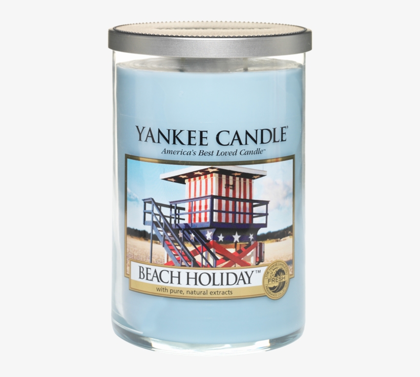 Beach Holiday Transparent Glass - Yankee Candle Beach Holiday Large Jar Candle, transparent png #2997598