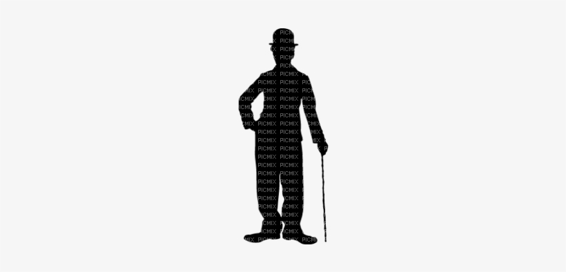 Charlie Chaplin - Chaplin Silhouette, transparent png #2997986
