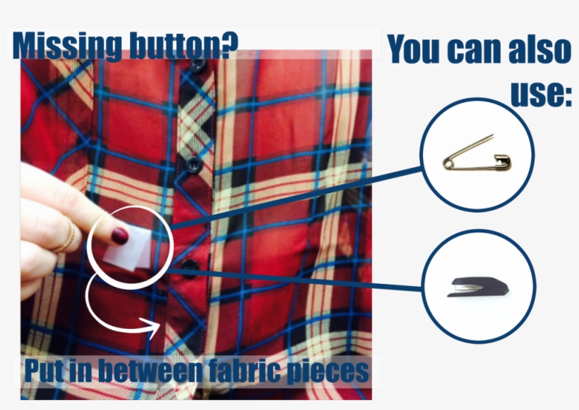 Missing Button Img - Safety Pin, transparent png #2998116