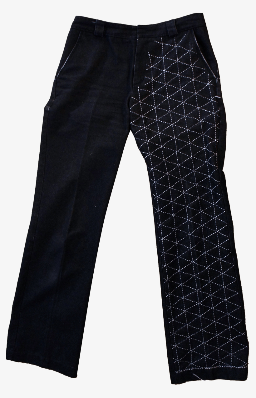 Hand-stitched Sashiko Jeans - Jeans, transparent png #2998160