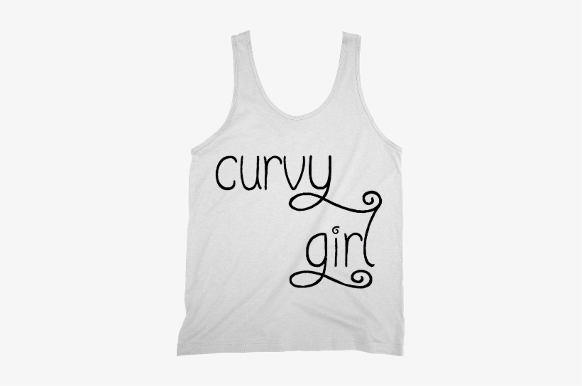 Curvy Girl Black And White Tank Top - El Goloso, transparent png #2998524