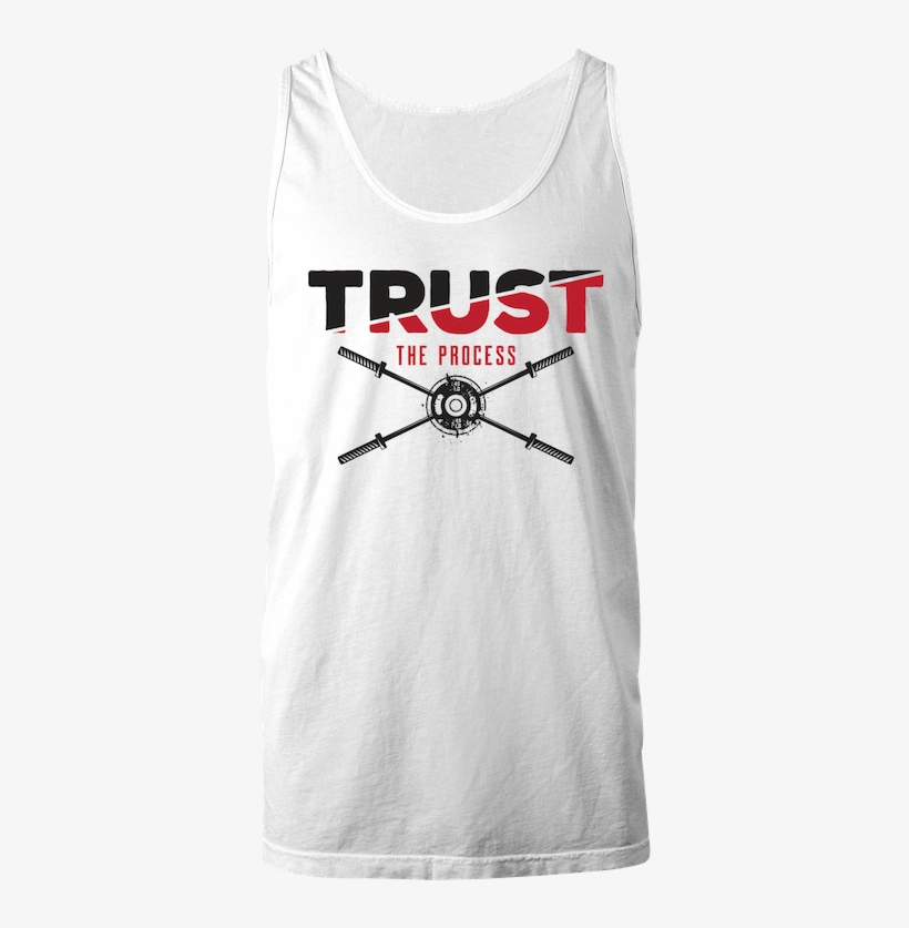 “trust The Process” Men's Tank Top White - Active Tank, transparent png #2998942