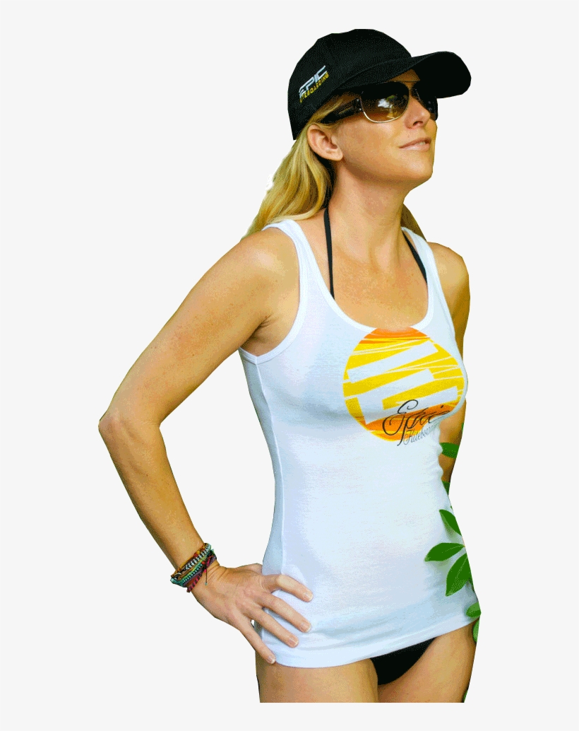 T-shirt Ladies White Tank Top - Top, transparent png #2998995