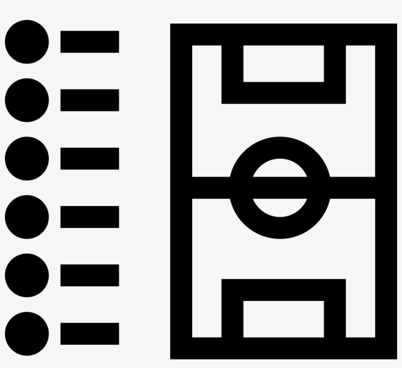 Football List And Field Outline Comments - Football List Icon, transparent png #2999133