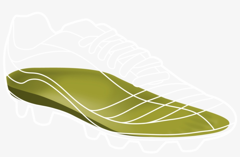 Youth Football Shoe Single White Outline - Shoe, transparent png #2999220