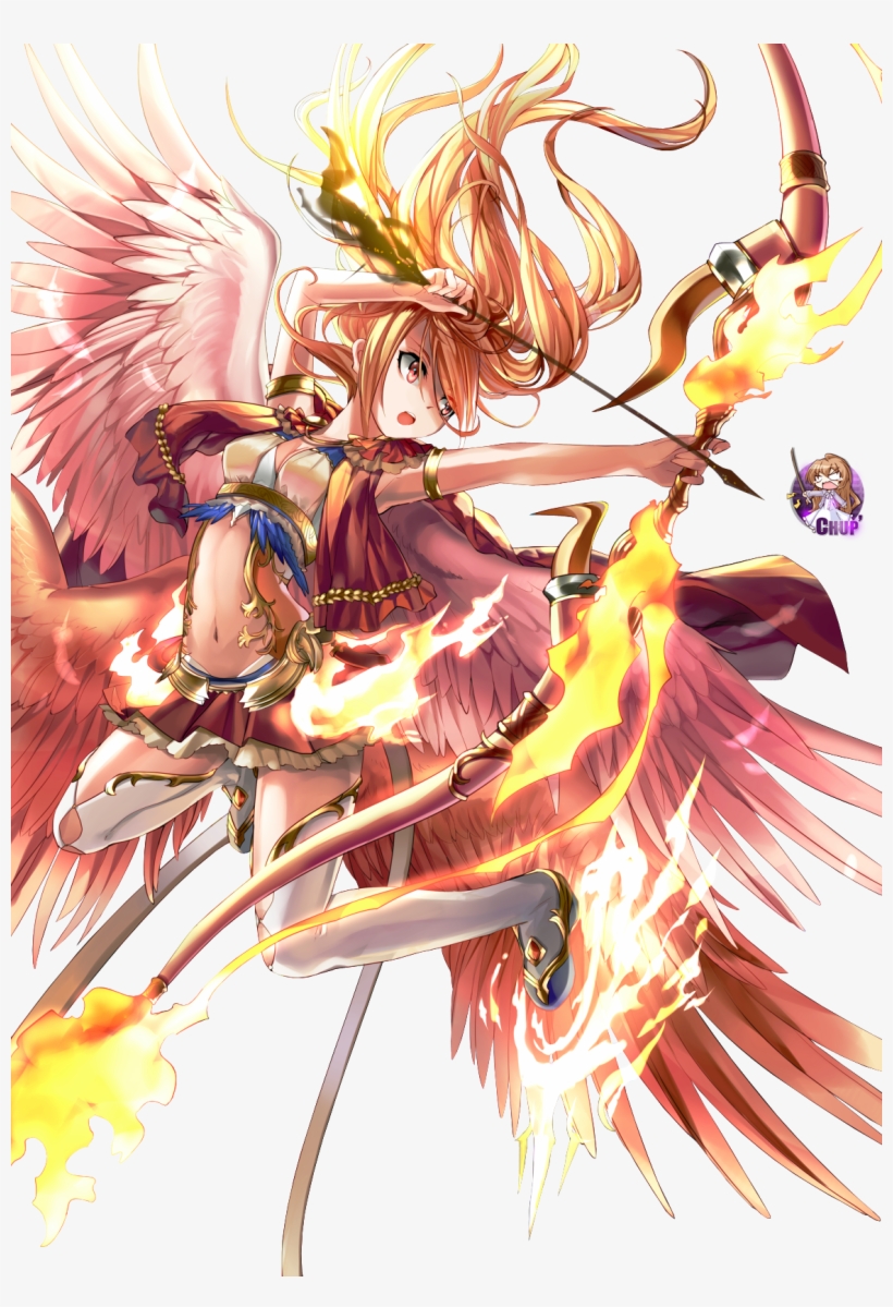 Anime Girl Fire Archer, transparent png #2999286