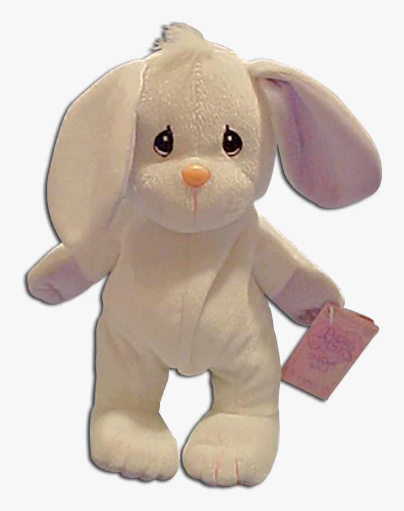 Precious Moments Bunny White Plush Stuffed Animal - Precious Moments Tender Tails White Bunny With Lavender, transparent png #2999815