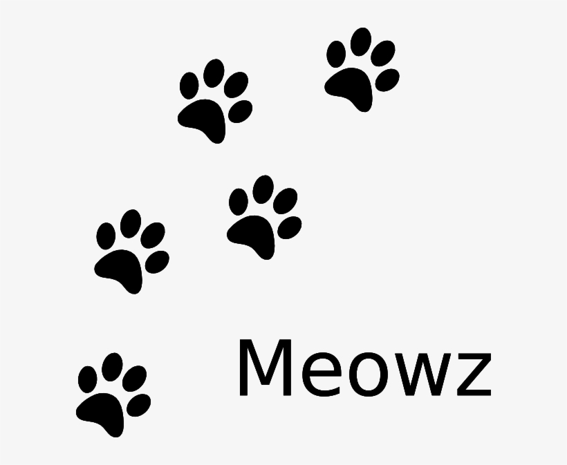 Cat Paw Print Prints Clip Art Vector - Cat Paw Prints, transparent png #30111