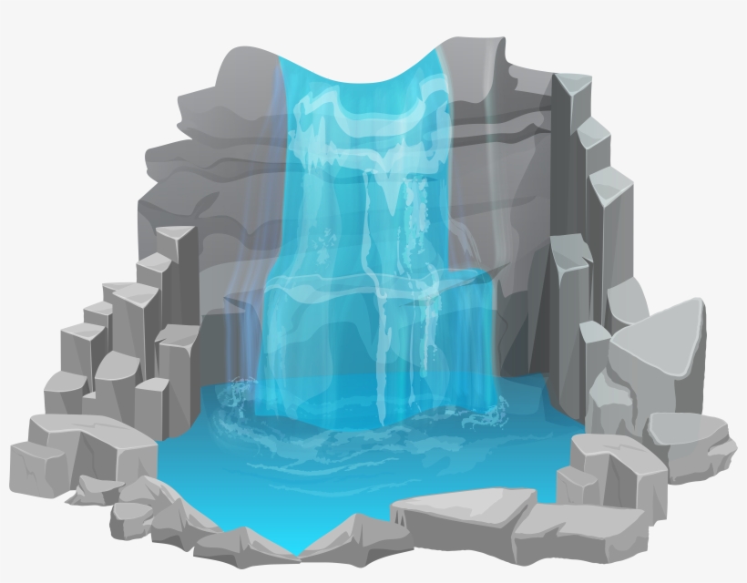 Waterfall Png Clip Art Image, transparent png #30201