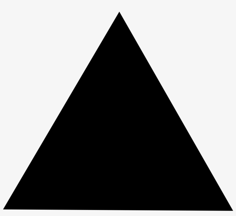 Black Triangle Png - Black Triangle No Background, transparent png #30489