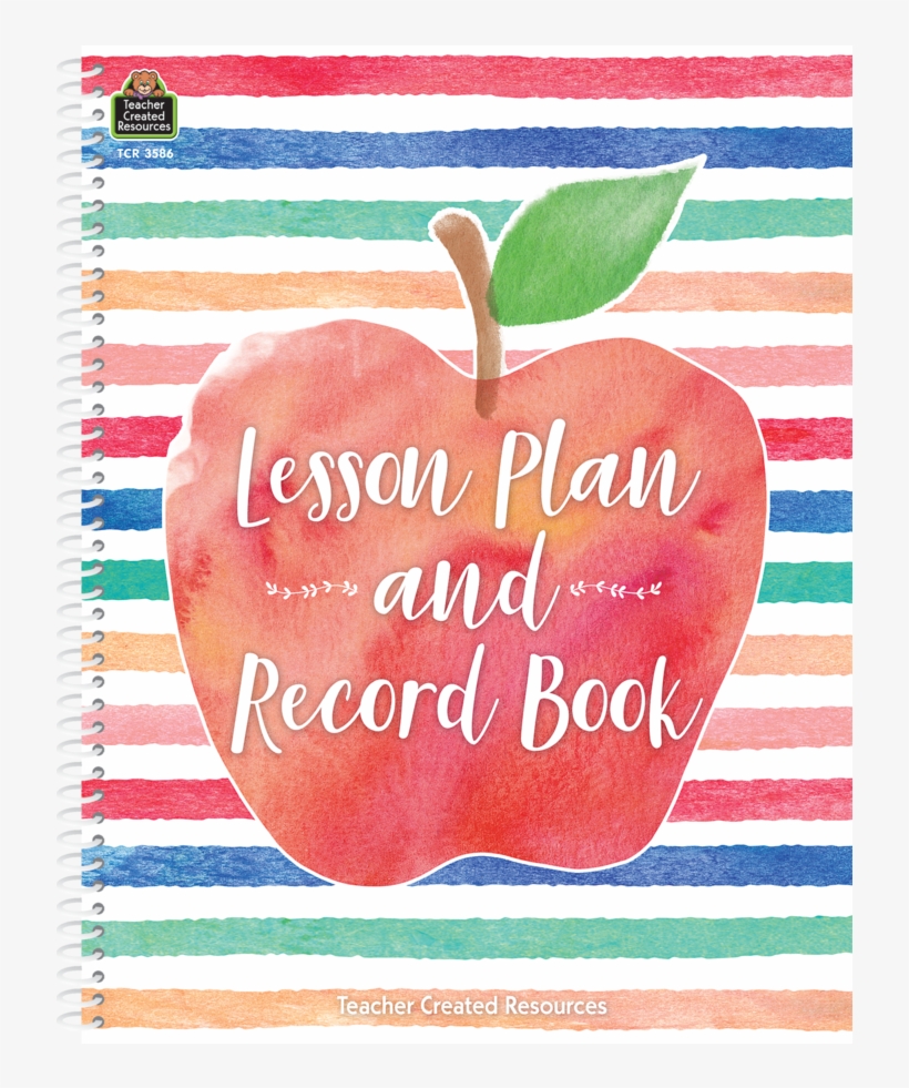 Watercolor Lesson Plan And Record Book - Teacher Watercolor Png, transparent png #30560