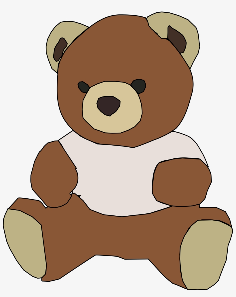 Black And White - Teddy Bear Clip Art, transparent png #30844