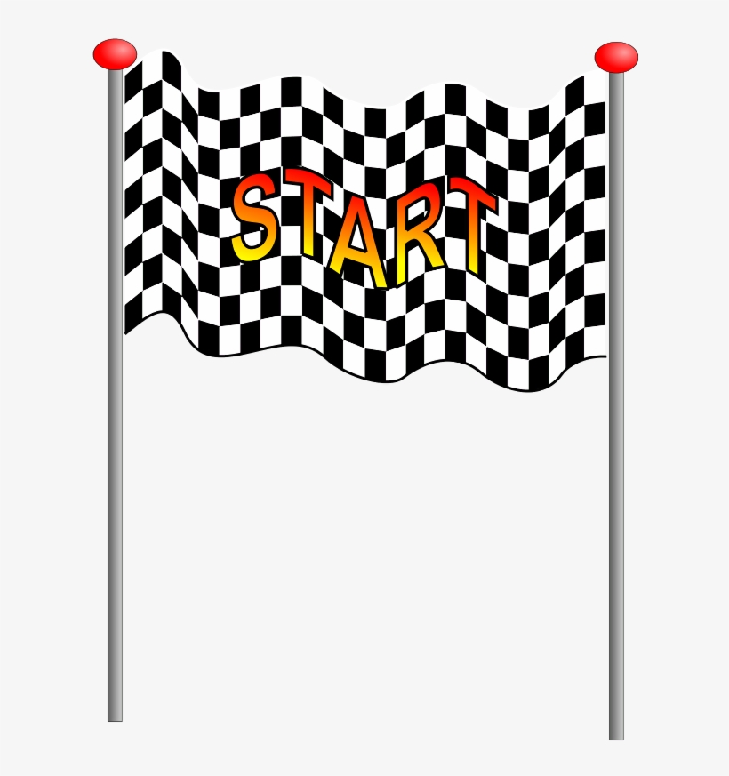 The Beginning Of The Flag - Start Clipart, transparent png #30958