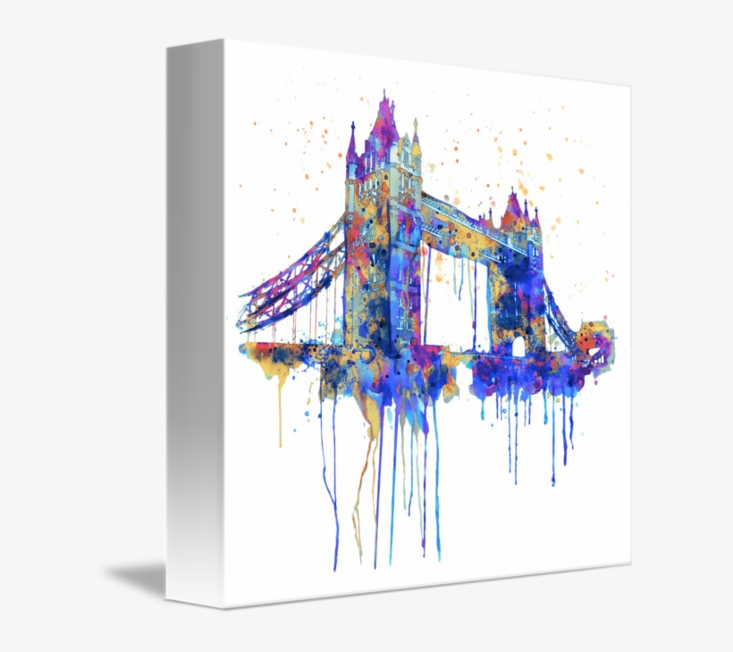 "tower Bridge Watercolor" By Marian Voicu - Tower Bridge Watercolour, transparent png #30982