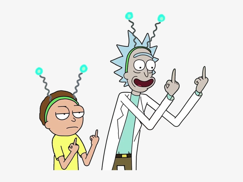 Rick And Morty Title Png Clipart Free - Coloring In Pages Rick And Morty, transparent png #31042
