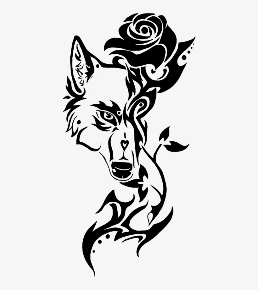 Rose Tribal Design, transparent png #31106