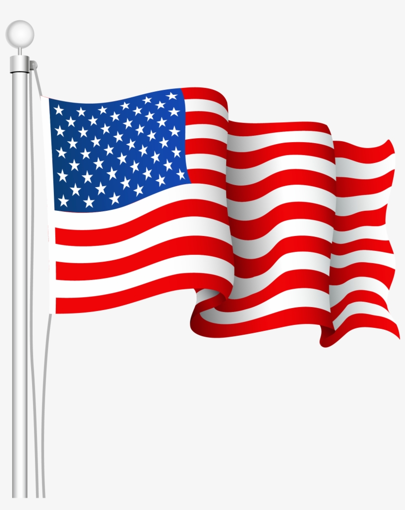 28 Collection Of Us Flag Clipart Png - American Flag Clip Art Png, transparent png #31476