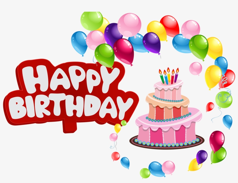 Happy Birthday Balloons Png Clipart Free Library - Happy Birthday Balloon Png, transparent png #31580