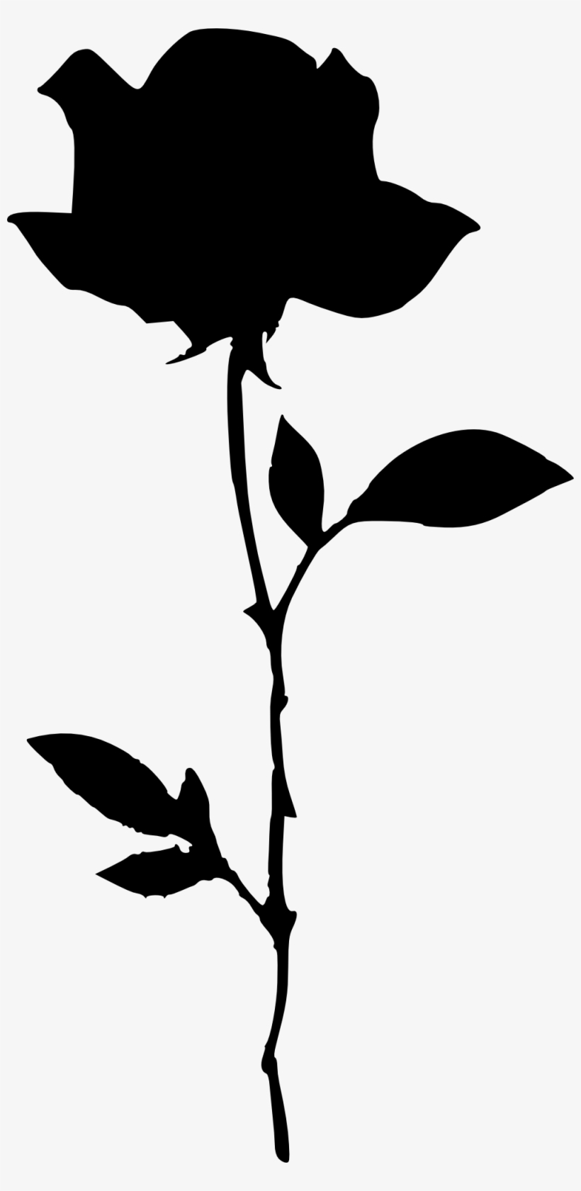 Png File Size - Flower Silhouette Transparent Background, transparent png #31909