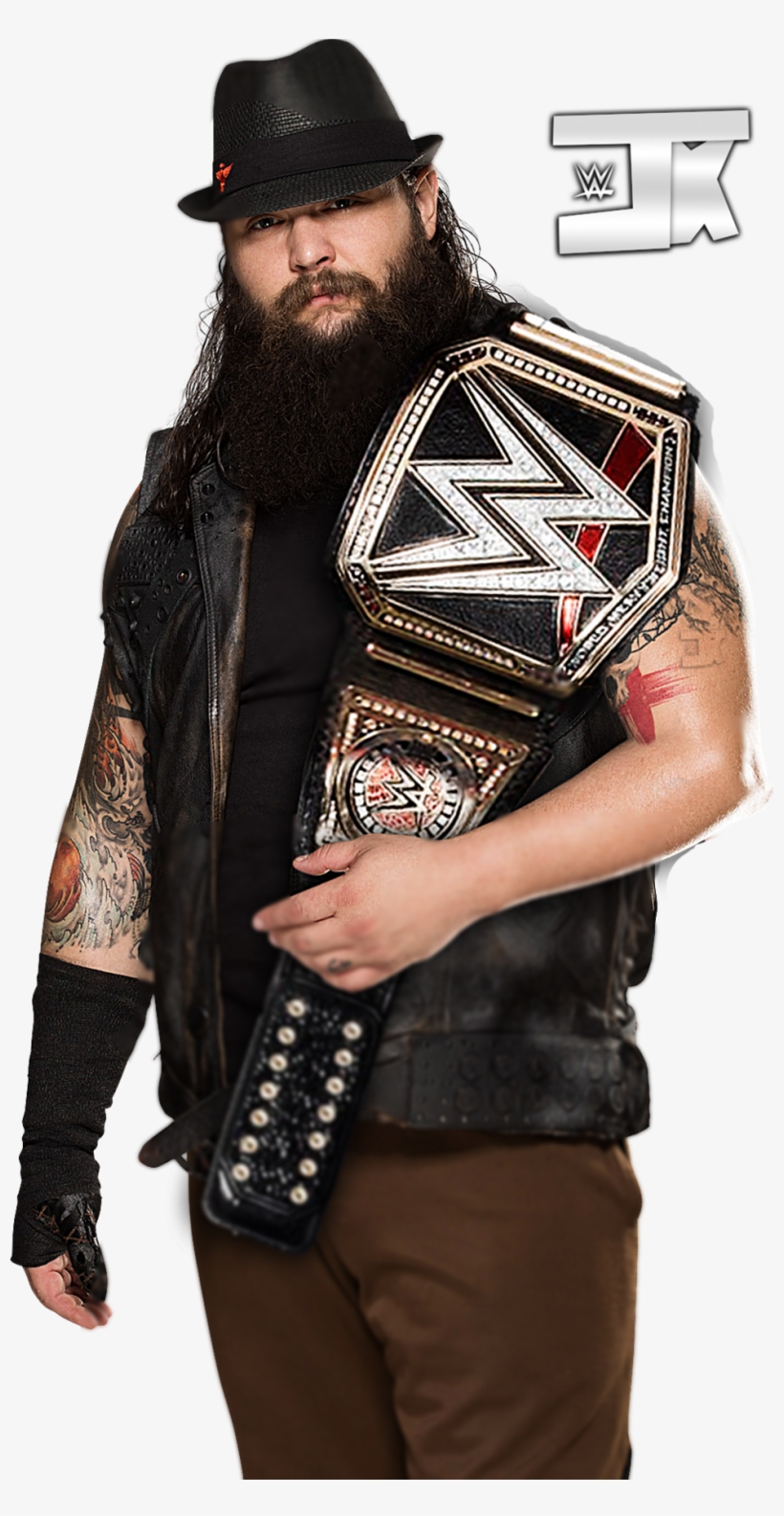 Bray Wyatt With Wwe World Heavyweight Champion By Kenteditions - Bray Wyatt World Champion, transparent png #31956